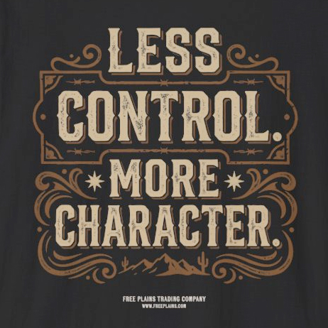 Less Control, More Character